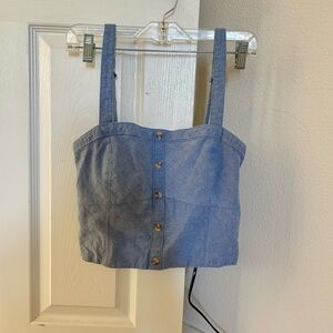 Abercrombie and Fitch denim corset top size M